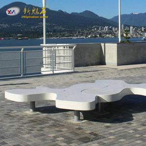 Nuevos Materiales de Construcción de Piedra UHPC, Banco Hueco XMS006, Banco de Patio Exterior de Hormigón de Alto Rendimiento - Product Image 1