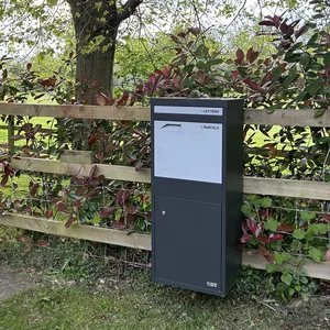 Jdy Pakket Levering Doos Voor Buiten Veranda Super Grote Stalen Vrijstaande Pakket Drop Box Met Afsluitbare Veilige Opslag Compart