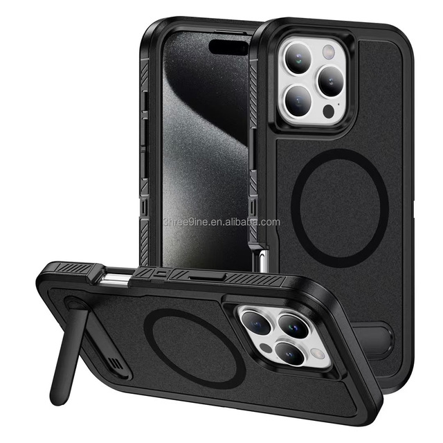 Magnetic Kickstand TPU PC 360 Protection Armor Phone Case for IPhone18Pro/16Pro/16 PRO Max
