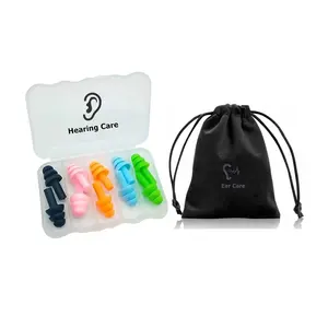 Personalizado Sleep Earplugs Proteção Auditiva Soft Silicone Ruído Cancelando Redução Ear Plugs Natação