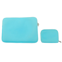 Étui souple étanche pour ordinateur portable de 15.6 pouces sac de transport protecteur housse personnalisée en néoprène pour ordinateur portable avec petit étui pour dames