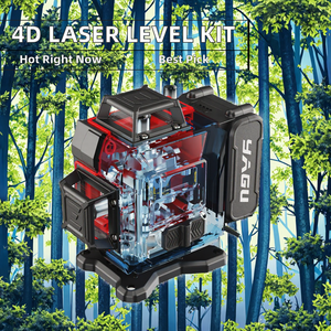 Kit de nivel láser rotativo de grado industrial 4D de alta precisión de 16 cables DIY, luz verde, incluye proyección Horizontal, Yagu, SH-EK - Product Image 3
