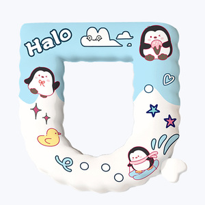 Couvre-siège de toilette épaissi en EVA, imperméable, chaud, utilisable en toutes saisons - Product Image 2