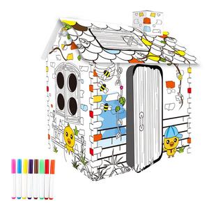 Juguete de Papel de Buena Calidad para Colorear, Juguetes de Pintura, Casa de Juegos, Manualidades para Niños, Juguete Educativo - Product Image 1