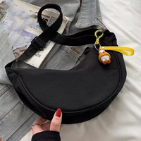 Nouveau Sac Bandoulière en Nylon, Modèle Croissant, Dumpling, Banana Moon, Petit Sac à Dos de Jour Grande Capacité, Sac Messager pour Femmes et Hommes