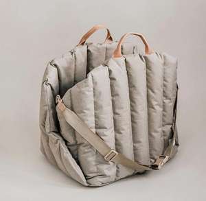 Twill Faux Linnen Warme Sling Draagtas Voor Huisdieren Reishond Autostoel Veiligheidsbed Met Afneembaar Soft Pad - Product Image 1