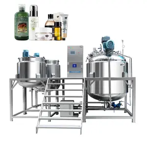 Vacuum Mixer Machine Homogenizer Frame Type Scrapper Blender Automatic Emulsifier Homogeneous Equipment Skin Care Body Lotion F