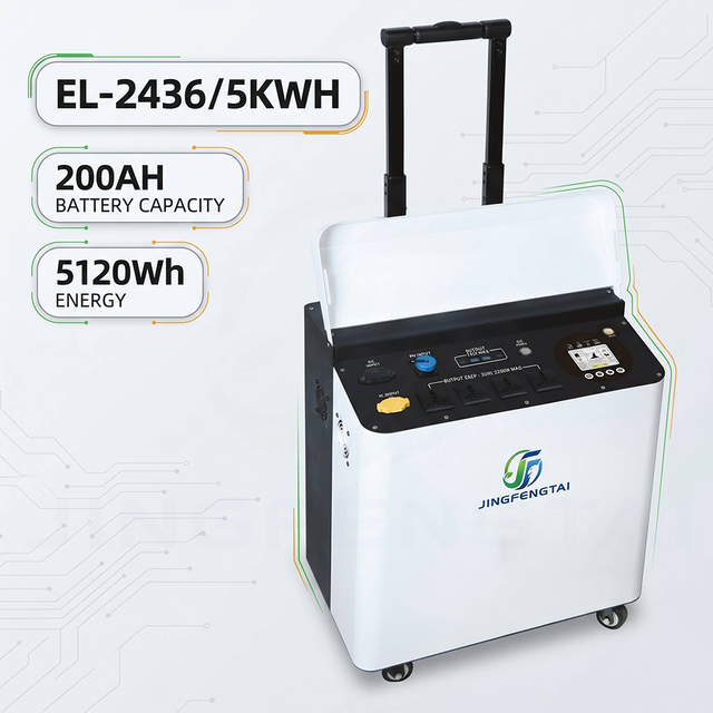 Rolling Solar Power Station 5.1kWh with 3600W Inverter 3500W PV Input 100A MPPT Hybrid Grid & Off-Grid Backup Home Outdoor Use