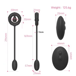 Мужской новый беспроводной вибратор-массажер для простаты с эффектом реального прикосновения, из АБС-пластика и силикона, анальная пробка для ежедневного использования - Product Image 5