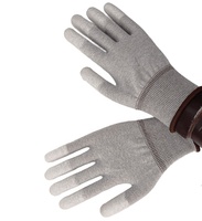 Gants ESD de haute qualité taille XXL pour hommes, avec revêtement PU sur les doigts, antidérapants et durables pour la manipulation de circuits imprimés (PCB) intensives