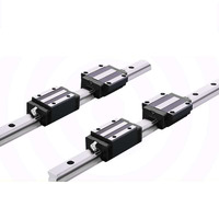 Rail de guidage linéaire carré HGR20 de 150 mm à 4000 mm + chariots de glissement HGH20CA ou HGW20CC pour routeur CNC et gravure