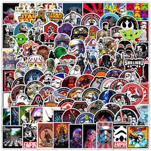 100 Uds gran oferta <span class=keywords><strong>Star</strong></span> <span class=keywords><strong>Wars</strong></span> pegatinas de grafiti etiqueta decorativa para equipaje portátil motocicleta Notebook casco pegatina impermeable - Product Image 2
