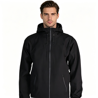 Veste Homme Légère en Polyester 100% avec Logo Personnalisé, Coupe-Vent Homme, Veste Softshell Homme, Veste Légère à Capuche