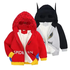 Cosplay Kostum Superhero Anak Laki-laki, 2 3 4 5 6 7 Tahun Jaket Bulu Bayi Laki-laki Pakaian Musim Dingin Mantel Musim Dingin Anak Laki-laki