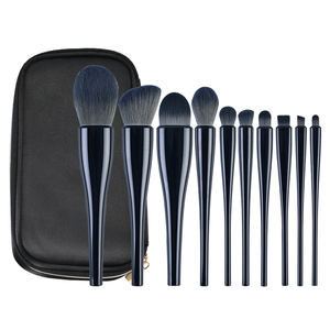 Ensemble de pinceaux de maquillage en poils synthétiques vegan pour le visage, les yeux, le fond de teint, les fards à paupières, les lèvres, le blending, utilisation quotidienne, outils de beauté cosmétiques, pinceaux de maquillage - Product Image 2