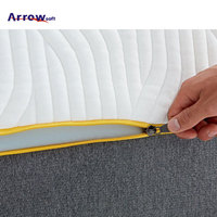 OEM ODM lit queen king size d'hôtel de luxe à fermeture à glissière enroulable Sweet Night matelas en mousse mémoire de forme/ressorts ensachés dans une boîte