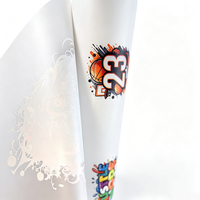 Film Transfer DTF PET untuk Pencetakan Kaos, TIS High Temperature Double Matte Hot Peel 30/33/40/42/50/60cm, Printer Inkjet