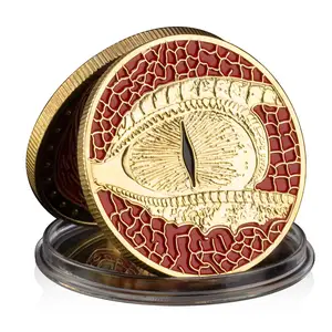 The Red Dragon Collectible Magic Souvenir Coin Gold Plated Souvenir Coin Collection Gift Commemorative Coin