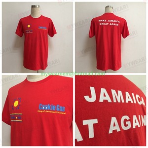 <span class=keywords><strong>T</strong></span>-shirts rouges personnalisés pour hommes, manches courtes, col rond, promotionnels pour le personnel, événements, en coton, <span class=keywords><strong>pas</strong></span> chers, vierges, avec impression de logo personnalisé - Product Image 3