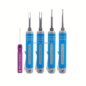 Juego de herramientas de plástico para desmontar terminales de arneses de cables y extraer agujas de conectores de enchufes de coche de estilo estándar, con función de extracción de cables, para uso diario - Product Image 1