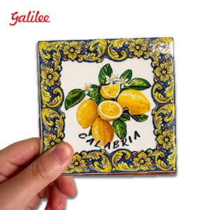 Sous-<span class=keywords><strong>plat</strong></span> carré en céramique à motif classique italien 18x18cm, épaisseur 10mm, écologique, isolant 3D en relief - Product Image 3