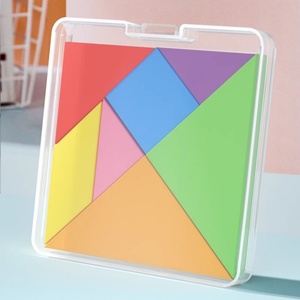 Rompecabezas de madera con formas y patrones, bloques de tangram, juguetes educativos para la primera infancia, material didáctico intelectual - Product Image 4