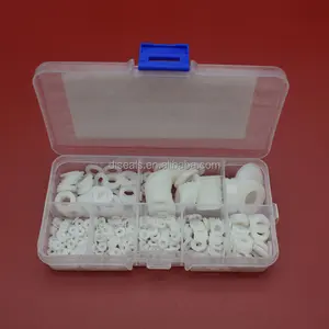 500 stk. nylondichtung M2-M10 hartschmiedstoffdichtung weiße farbe PA-flachwaschbecken