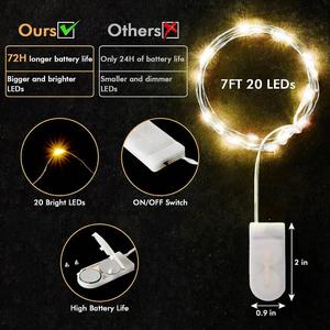 Tubo <span class=keywords><strong>solar</strong></span> impermeable LED Navidad decorativa multicolor cuerda cadena luces al aire libre para jardín Patio fiesta bodas Decoración - Product Image 6