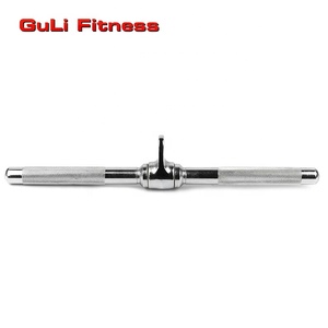 Barra Recta Giratoria Guli Fitness de 20 Pulgadas, Barra de Acero Resistente para Ejercicios de Bíceps, Tríceps, Curl, Press, Push, Pull, Lat, Multi-Gym - Product Image 2