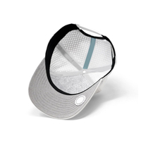 Gorra de Béisbol de 5 Paneles Personalizada con Camuflaje Blanco y Tela Impermeable + Gorra de Golf Estilo M con Logotipo Personalizado y Cuerda para Camionero