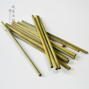 Natural <b>Bamboo</b> <b>Straws</b> Round Solid Color For Milk Tea And Beverages Stirrers Chongqing Origin ZX 002 - Product Image 1