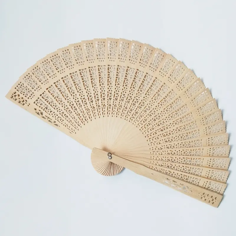 Handgemaakte Mix Maat 23Cm Of 20Cm Ambachtelijke Producten Hout Hand Fan Bruiloft Gast Souvenirs Geschenken Op Maat Ontwerp Monster Hout Hand Fan