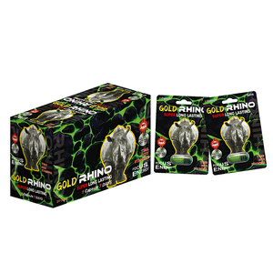 Botol pil Rhino, kemasan kotak tampilan kartu efek 3D, botol pil peningkat seksual pria, praktis - Product Image 4
