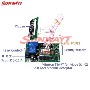 Carte de contrôle de minuterie PCB JY-15B à monnayeur pour machine à laver, distributeur d'eau, machine de jeu d'arcade - Product Image 4