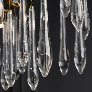 Candelabro decorativo diseño Interior LED candelabro gota de lluvia para cocina árbol sala de estar candelabro moderno de lujo - Product Image 5