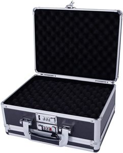 Tất Cả Thời Tiết Súng Chiến Thuật Trường Hợp Có Thể Khóa Nhôm Súng Trường Lưu Trữ Hộp Xách Tay Handgun Trường Hợp Cho Nhà Đầu Giường Đầu Giường Xe Du Lịch - Product Image 3