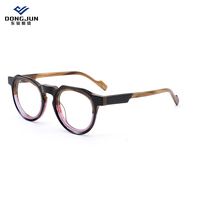 Monture de lunettes en acétate ronde et confortable, légère, unisexe, design tendance pour lunettes de lecture
