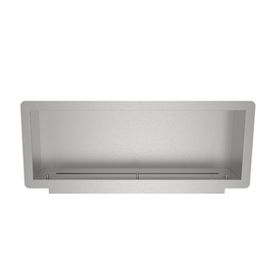 Moderner 2100mm 3D-Stil Einseitiger Gaskamin Elektromotor Bioethanol für Wohnzimmer, Innenbereich und Hotel, Schwarz Silber Stahl - Product Image 5