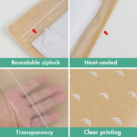 Sac Ziplock d'emballage pour chaussettes et vêtements, imprimé en héliogravure personnalisé FDX, haute qualité, recyclable, PE 120 microns, certifié ISO9001