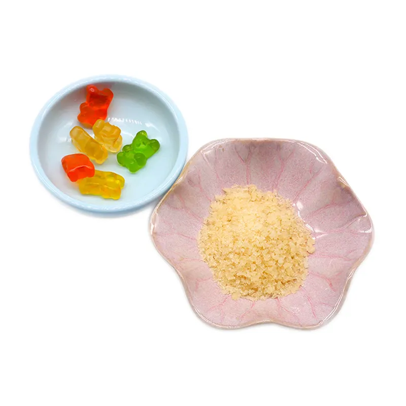 Gelatina espesante de alimentos Gelatina de grado alimenticio 200 Bloom para caramelos de goma