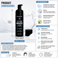 Mousse coiffante bio pour barbier OEM ODM, mousse volumisante à tenue forte anti-frisottis, produits coiffants à marque privée, MOQ