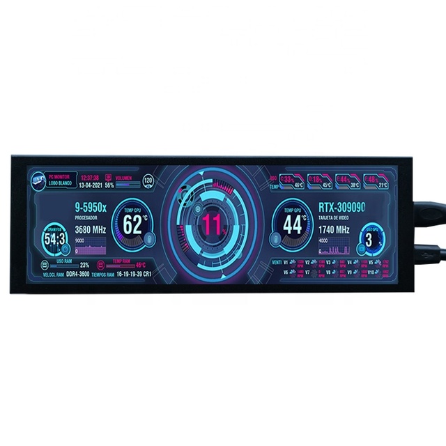 7.84 Inch Lcd Full HD 400*1280 Stretched Bar Tft Ips Portable Touchscreen Second Monitor Usb Display 60Hz High Resolution