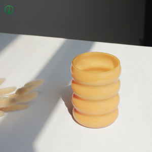 Tasse de jus de lait en spirale personnalisable de haute qualité verre transparent à haute teneur en borosilicate à couche unique pour les Cuisines de boisson de jus d'eau - Product Image 3