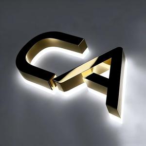 Letrero de Tienda con Letras 3D de Acrílico LED de Diseño Personalizado con Retroiluminación para Comercio Minorista - Letrero Exterior de Fácil Instalación - Product Image 3