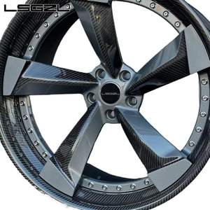 Jantes en fibre de carbone forgées sur mesure de luxe 5x114.3 5x120 5x112 5x130 6x139.7 18 19 20 22 pouces Mononlock pour voiture de luxe - Product Image 3