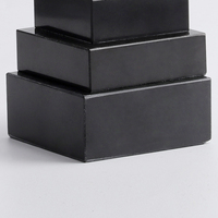 Base de trophée en marbre noir de haute qualité, vente en gros d'usine, très demandée pour les cadeaux de bienvenue E4