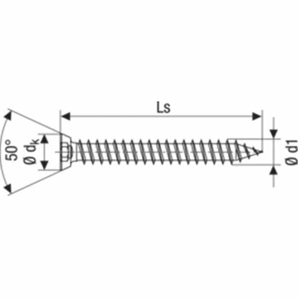ANSI ISO DIN Standard 7.5x150mm Concrete Frame Screw Carbon Steel with Zinc Plating Finish M6 Thread Size