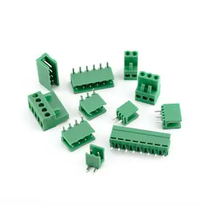 HT5.08 5.08mm Pitch 2/3/4/5P 6P 8P Screw Plug-in PCB Terminal Block Straight/Right Angle Pin Pluggable Connector