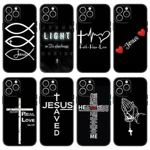 Étui de téléphone en silicone TPU avec peinture UV par sublimation, motif croix et verset biblique de Jésus-<span class=keywords><strong>Christ</strong></span> pour iPhone 11 et 17 Pro - Product Image 6