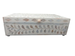 Beautiful Decorative <b>Wooden</b> Jewelry <b>Box</b> Featuring Fine Bone Inlay <b>Art</b> Work For Luxury Storage And Gifting Needs From India - Product Image 4